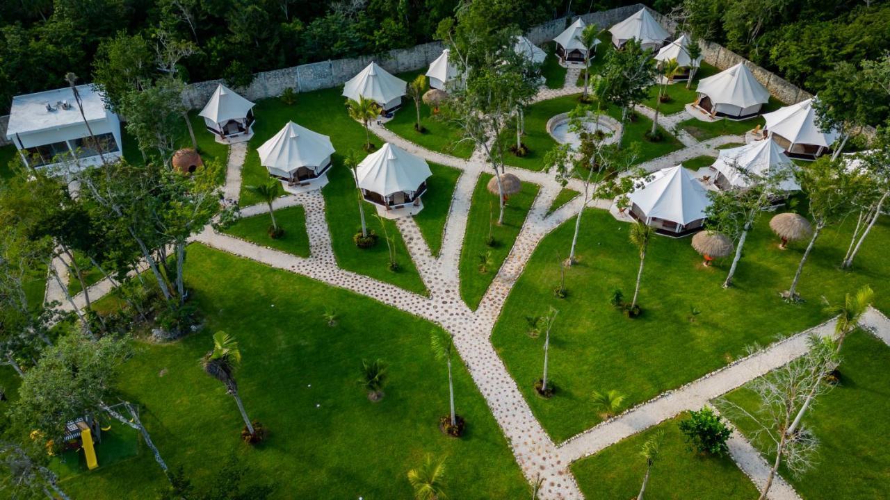 Hotel Xakluum Eco Glampings Puerto Morelos Exterior foto