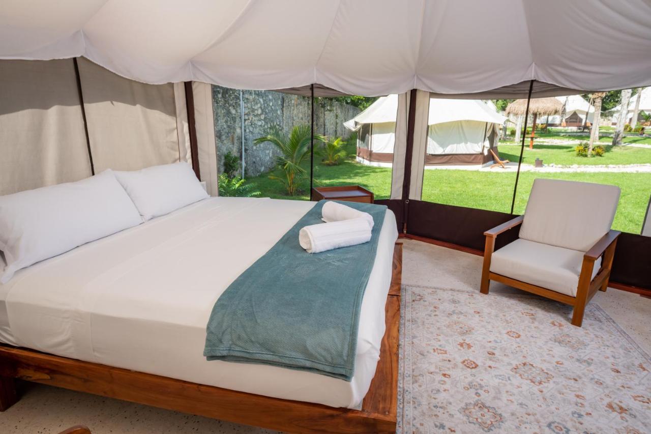 Hotel Xakluum Eco Glampings Puerto Morelos Exterior foto