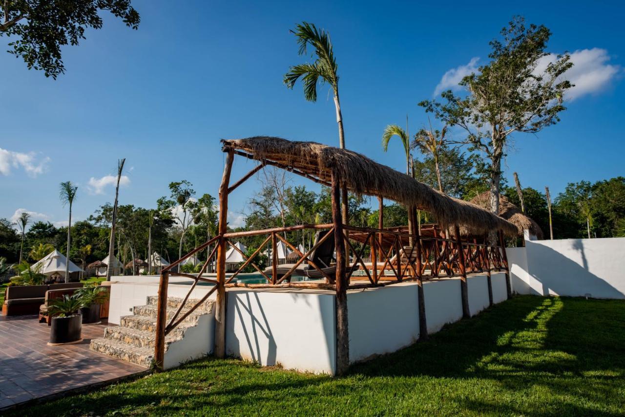 Hotel Xakluum Eco Glampings Puerto Morelos Exterior foto
