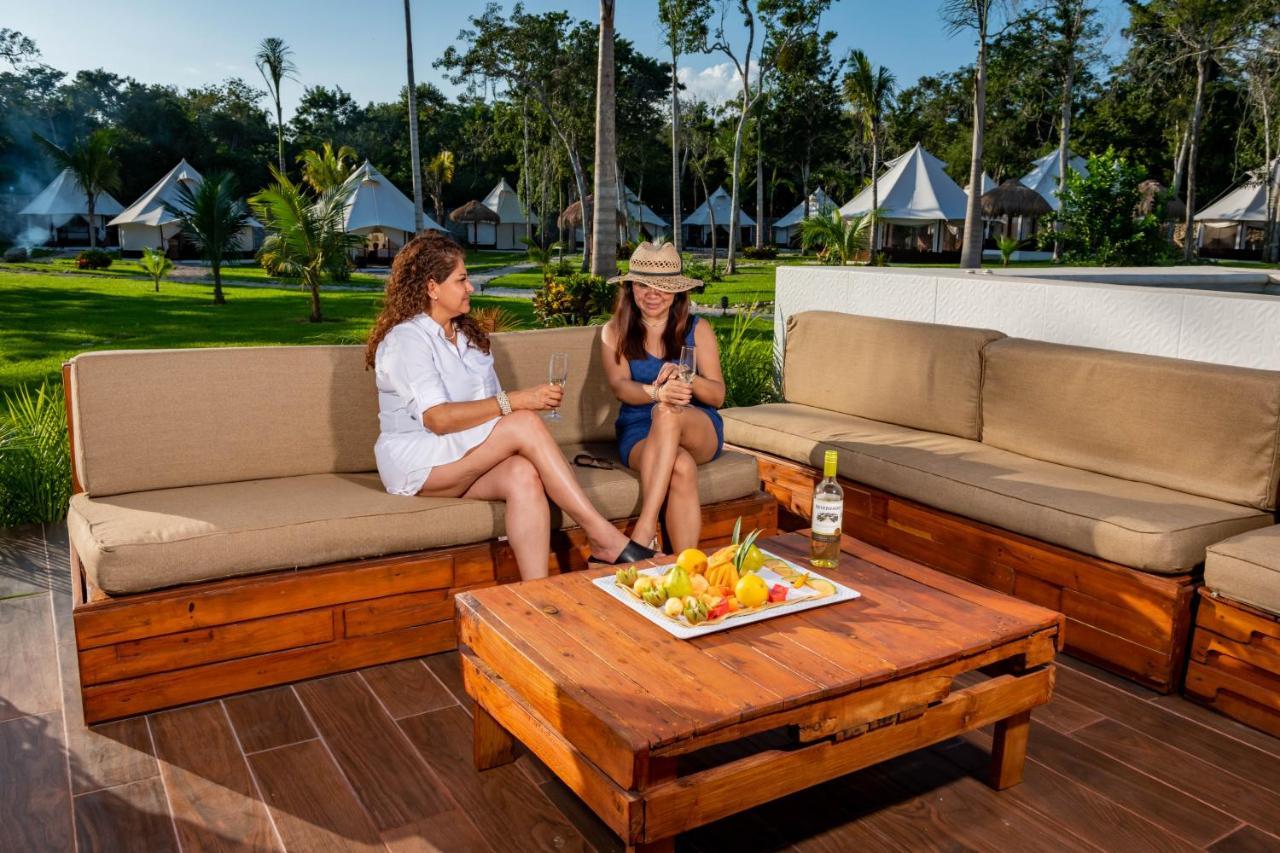 Hotel Xakluum Eco Glampings Puerto Morelos Exterior foto