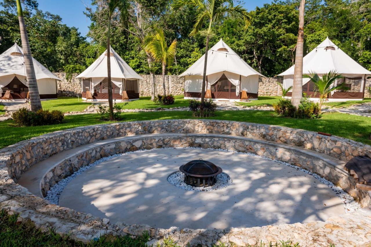 Hotel Xakluum Eco Glampings Puerto Morelos Exterior foto