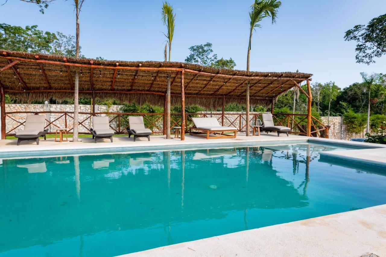 Hotel Xakluum Eco Glampings Puerto Morelos Exterior foto