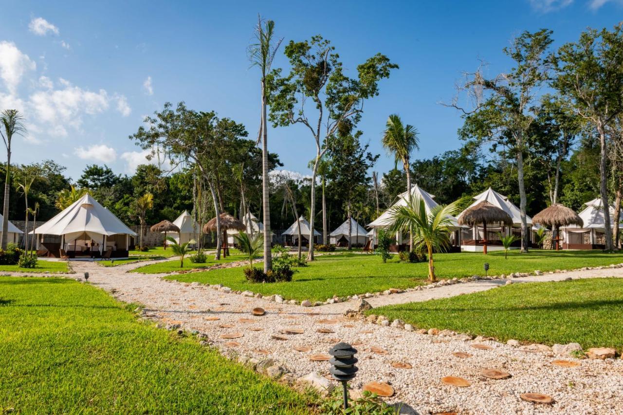 Hotel Xakluum Eco Glampings Puerto Morelos Exterior foto