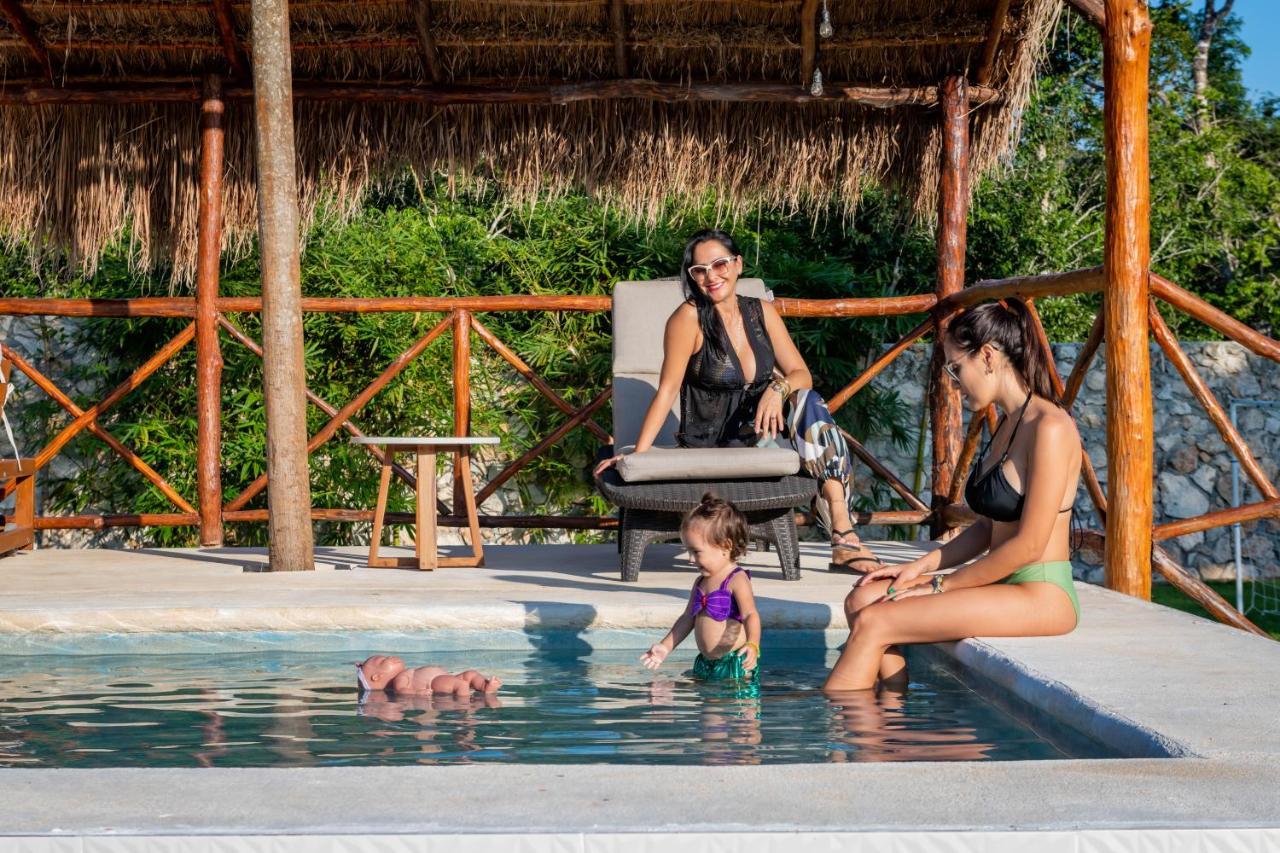 Hotel Xakluum Eco Glampings Puerto Morelos Exterior foto